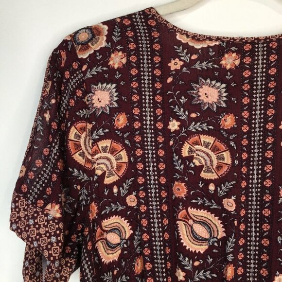 BAND OF GYPSIES Cold Shoulder Floral Dress - Picture 8 of 10